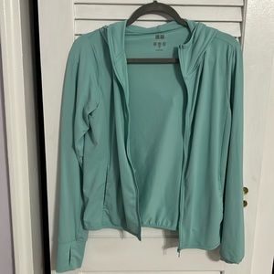 Turquoise zip up